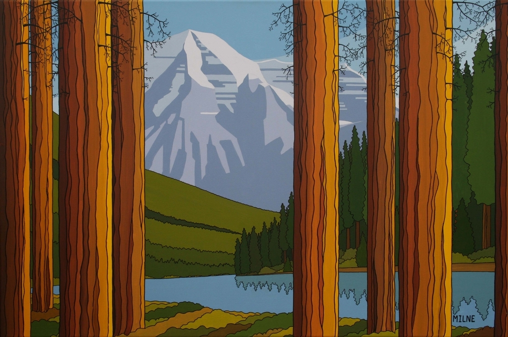 "Looking out at Mt. Robson"